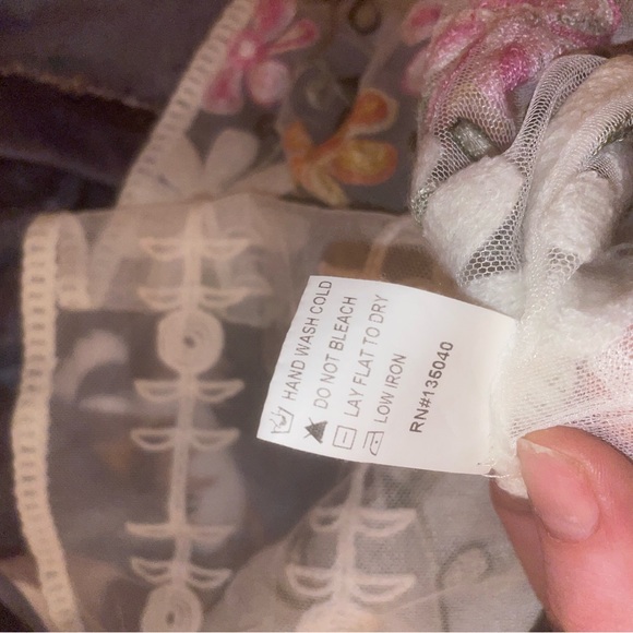 Kamana Floral Embroidered Sheer Swim Coverup - Picture 8 of 8